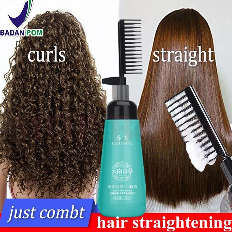 NEW pelurus rambut tanpa catok pinkypinky permanen tanpa catok krim obat pelurus rambut / soothing m