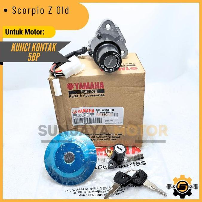 Promo Keyset Original Yamaha 5BP Kunci Kontak Scorpio Z Scorpio Lama Kunci Motor 1 Set Key Set Konci