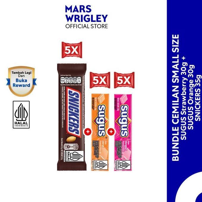 SUGUS & SNICKERS - Bundle Cemilan Small Size