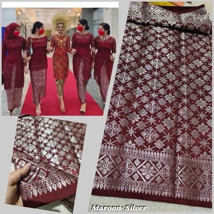 Rok songket // rok lilit songket siap pakai // rok bridesmaid // bawahan kebaya // Kain songket tenu