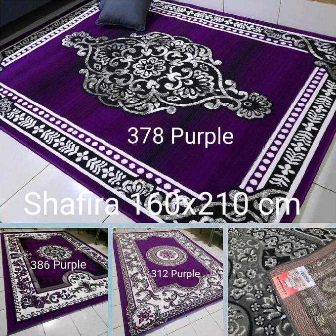 Grosir Karpet Permadani Ungu Violet Purple Moderno Momento Shafira 160X210 Cm