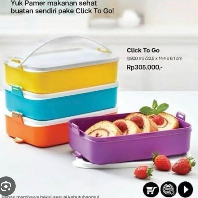 PROMO DISKON - Click to go tupperware rantang susun tupperware termurah / double sweet rantang tuppe