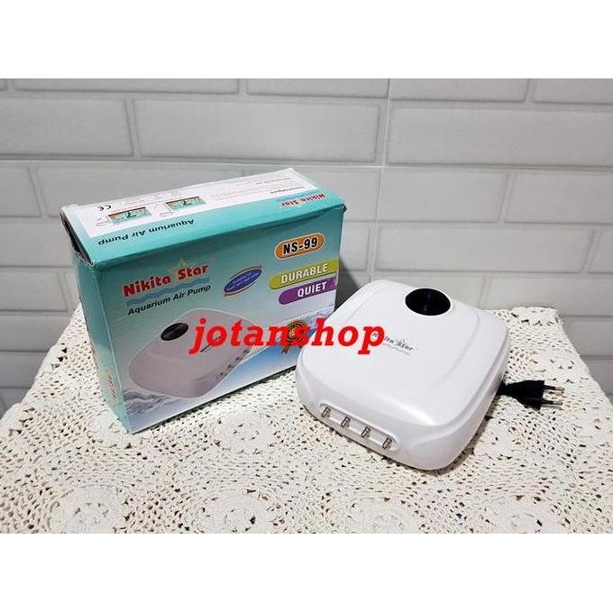 NIKITA STAR NS99 NS 99 AERATOR 4 LUBANG POMPA ANGIN UDARA AQUARIUM