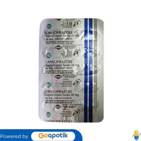 Lansoprazole Novel 30 Mg Strip 10 Kapsul
