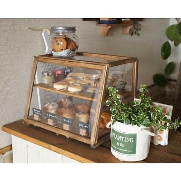 Terlaris Etalase Kaca Display Jualan Dagangan Tempat Rak Kue Donat Cafe Warung