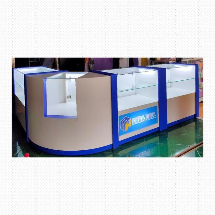 Terlaris Etalase Konter Hp Kaca Minimalis / Etalase Kosmetik / Etalase Optic