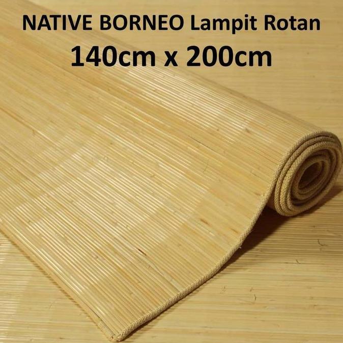 Sale Lampit 140 X 200 [T001] - Lampit Rotan Handmade, Tikar Rotan Tradisional, Karpet Rotan Kalimant