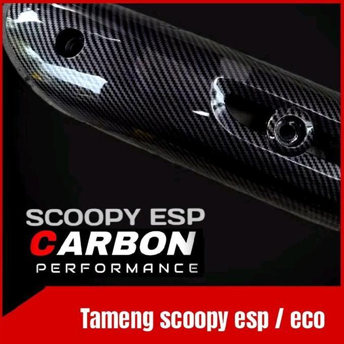 Tutup Knalpot Scoopy Esp Carbon 2017-2020 / Tutup Knalpot Scoopy Carbon Esp 2017-2019 Glosy Motor Mo