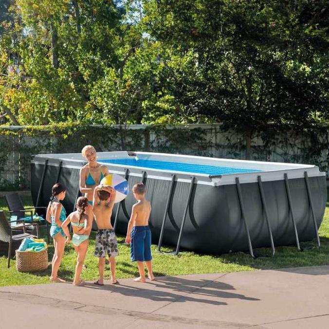 NEW Kolam Renang INTEX ULTRA FRAME XTR RECTANGULAR SET 26356