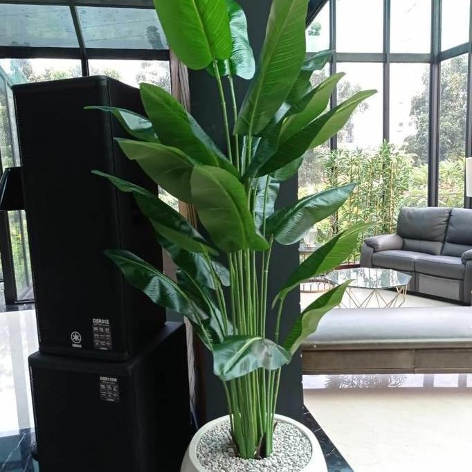 pohon monstera jumbo/bunga artificial/bunga plastik/bunga hias/Pohon PisangPlastik/Pohon Palem Plast
