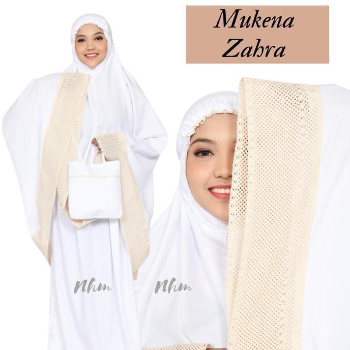 Mukena Dewasa Zahra Polos, Mukena Telekung Traveling Dewasa