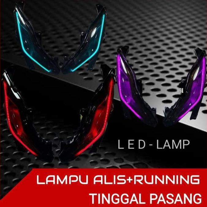 Lampu Alis Running Beat Esp Carbon / Lampu Alis Beat 2017 2019 Paket Komplit Lampu Sen Beat Esp Moto