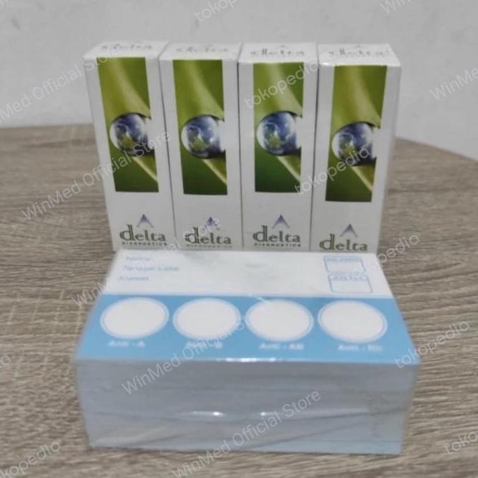 Tes Golongan Darah Delta 1 set / Reagen golongan darah + kartu