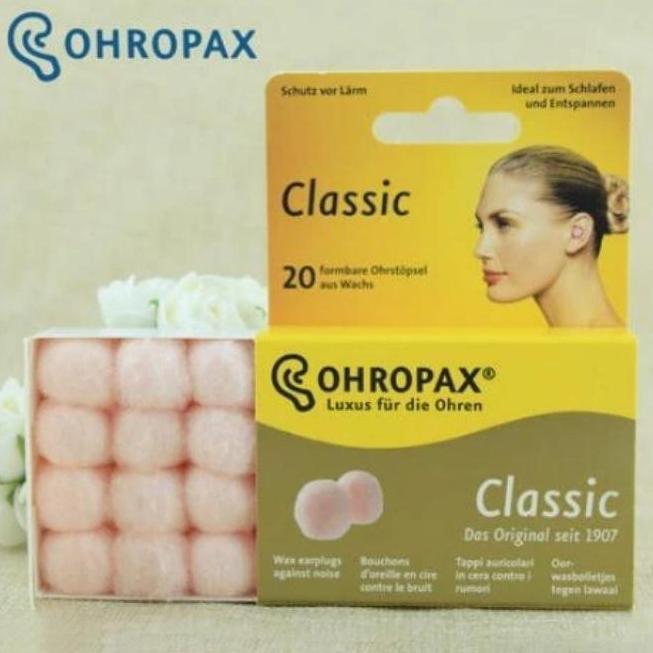 10 Pasang Penyumbat Telinga Lilin Nyaman Ohropax Penyumbat Telinga