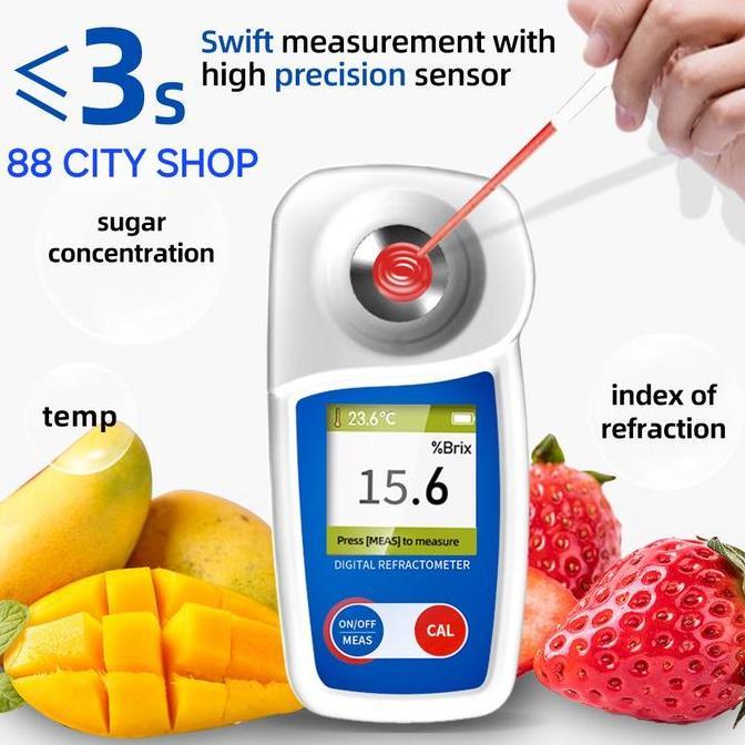Brix Meter Sugar Digital Ukur Gula Manis Buah Refractometer