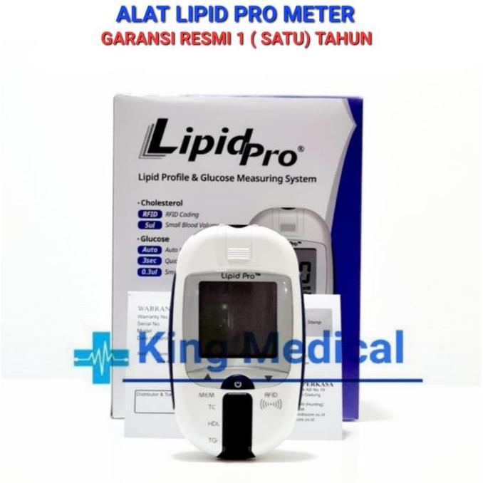 LIPID PRO Alat Cek Kolesterol Total HDL LDL Trigliserida Lipidpro