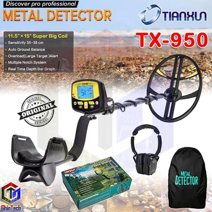 SHWARASA TIANXUN Metal Detektor TX950 TX960 Logam Emas Gold Silver Besi Alumunium Pendeteksi Logam D