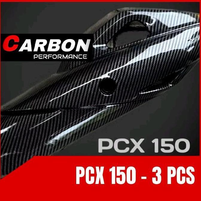 Tutup Knalpot Pcx 150 Carbon / Tutup Knalpot Pcx 150 Carbon Celup Glosy Motor Motorcycle