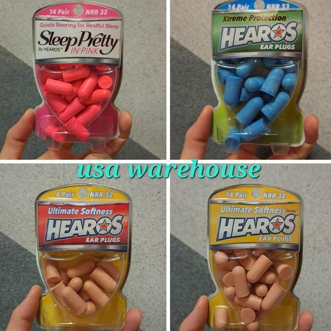 Hearos Ear Plugs Xtreme Protection Sleep Pretty NRR 32 NRR 33