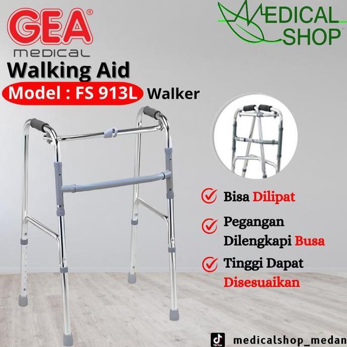 Walker Alat Bantu Jalan Terapi Tongkat GEA FS913 Original Gea