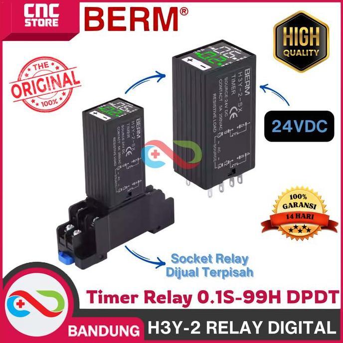 URCHILEST RELAY TIMER DIGITAL/DIGITAL TIMER RELAY H3Y-2 24VDC - DIGITAL H3Y-2 RELAY Delay DIGITAL Ti