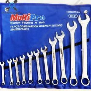 GUNMED Kunci Ring Pas SET 11pcs 8-24mm MULTIPRO / Kunci Ring Pas 11 pcs Set 8-24mm - Combination Wre