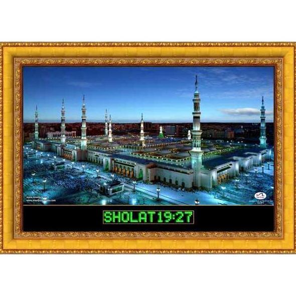 Terlaris Mauquta Jam Jadwal Sholat Digital Dengan Suara Adzan Dan Tartil Otomatis Mq-Mfl Running Tex