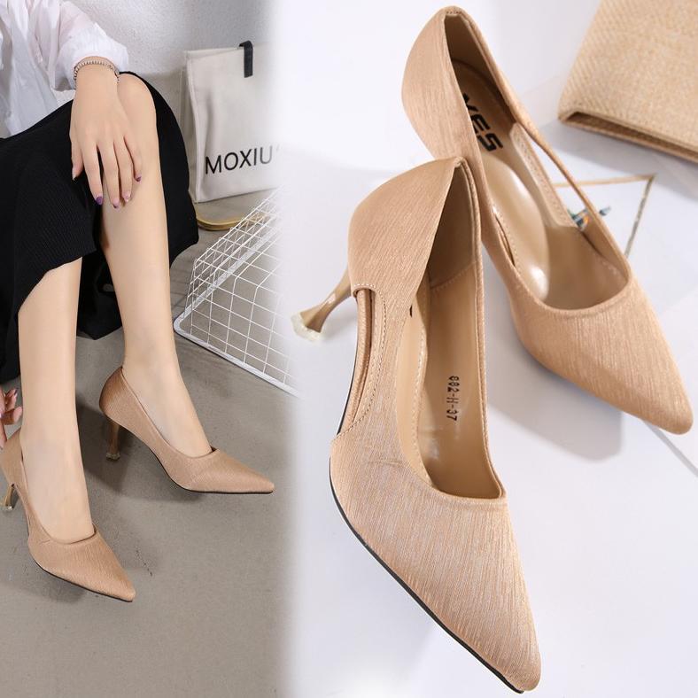 MURAH XES 882-H / SEPATU WANITA HIGH HEELS BASIC IMPORT PREMIUM