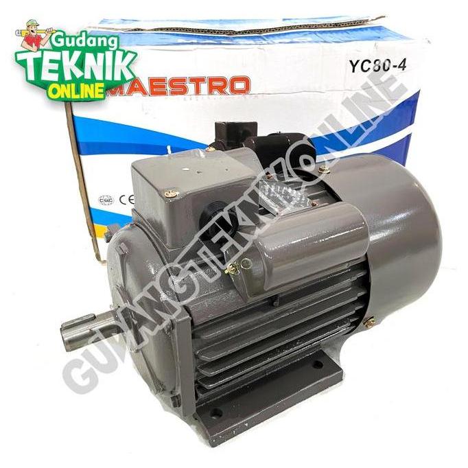 VIST Dinamo Motor LIstrik 0.5Hp 4P 1Ph YC80-4 1400Rpm MAESTRO Elektromotor