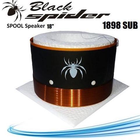 SPOOL VOICE COIL 1898 SPUL SPOL SPEAKER 18 INCH BLACK SPIDER VC 100 MM ( 4 INCH ) SPOEL BS1898 SUB