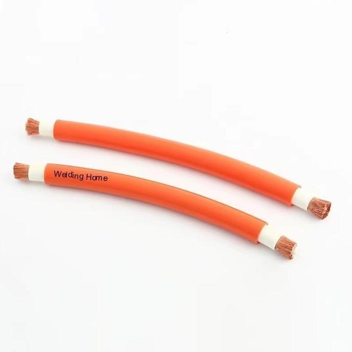 Saldatura- Kabel Las Full Tembaga Welding Cable Mesin Las 16Mm 25Mm 35Mm Orange