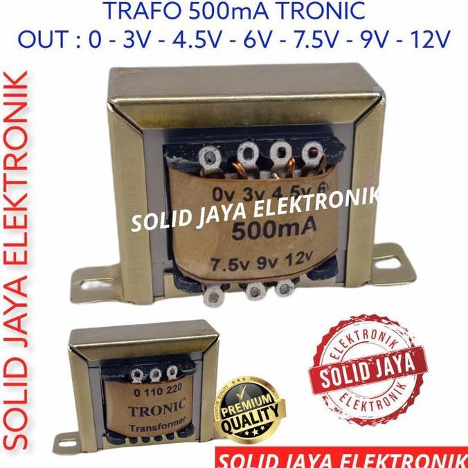 Saldatura- Travo Trafo 500Ma Nol 0 3V 4.5V 6V 7.5V 9V 12V Tronic 0.5 0,5 1/2 A Amper Trapo 0.5A 0,5A