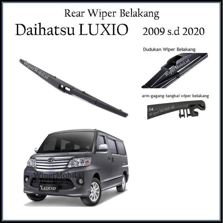 DISKON WIPER LENGKAP KACA MOBIL DAIHATSU LUXIO 16 2017 2018 2019 2020 HYBRID 
