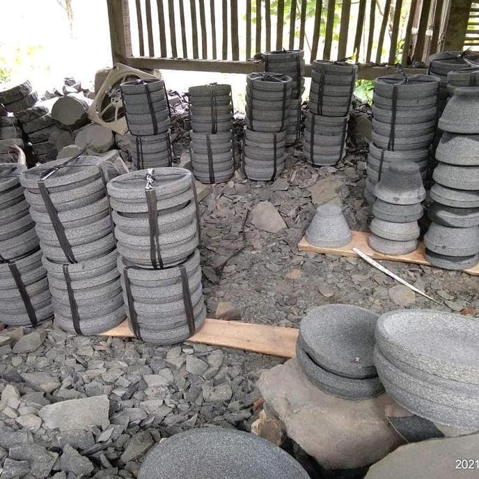 Cobek kotak 26.cm | Cobek batu asli bentuk kotak terlaris limited edition NS