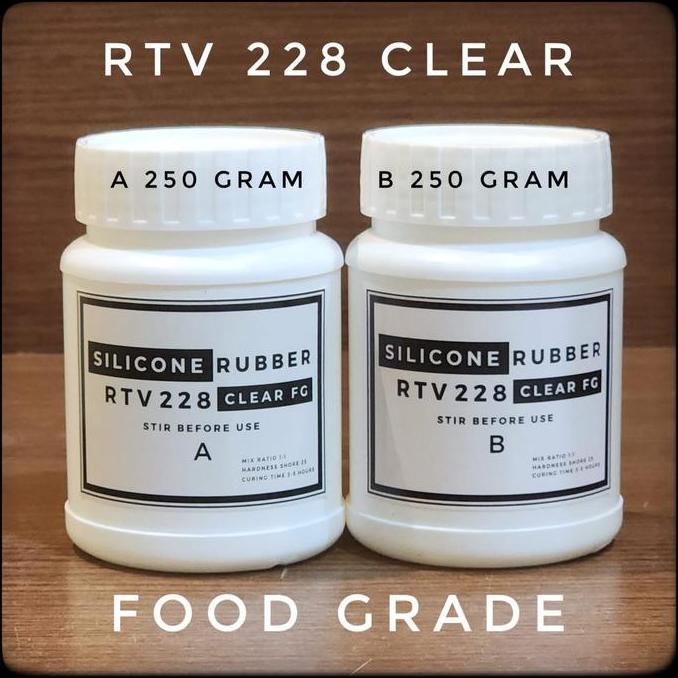 Potere- Silicone Rubber Rtv 228 Clear Food Grade 500 Gram