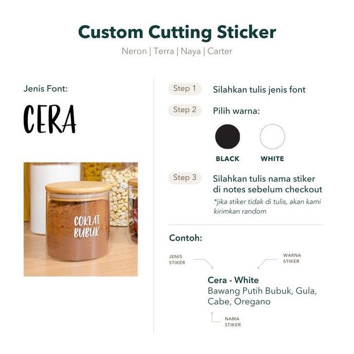 Cibo- (Cod) Grinn Living Neron Jar / Toples Kaca Tutup Kayu / Bambu Untuk Tempat Spaghetti / Pasta /