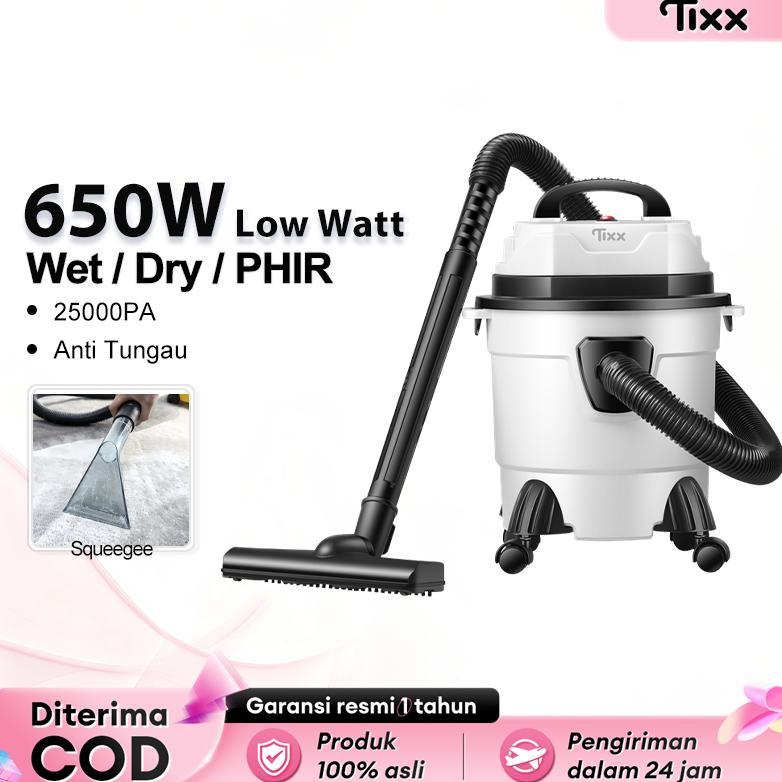Tixx 15L Vacuum Cleaner Low Watt 650W Vacuum Cleaner Debu Rumah Vacuum Cleaner Wet And Dry