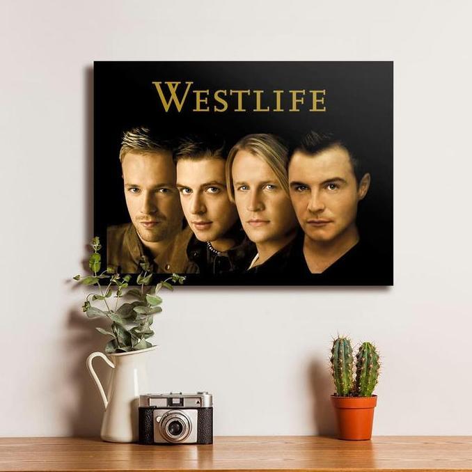 TERLARIS WESTLIFE BAND POSTER KAYU PAJANGAN DEKORASI DINDING WALL DECOR