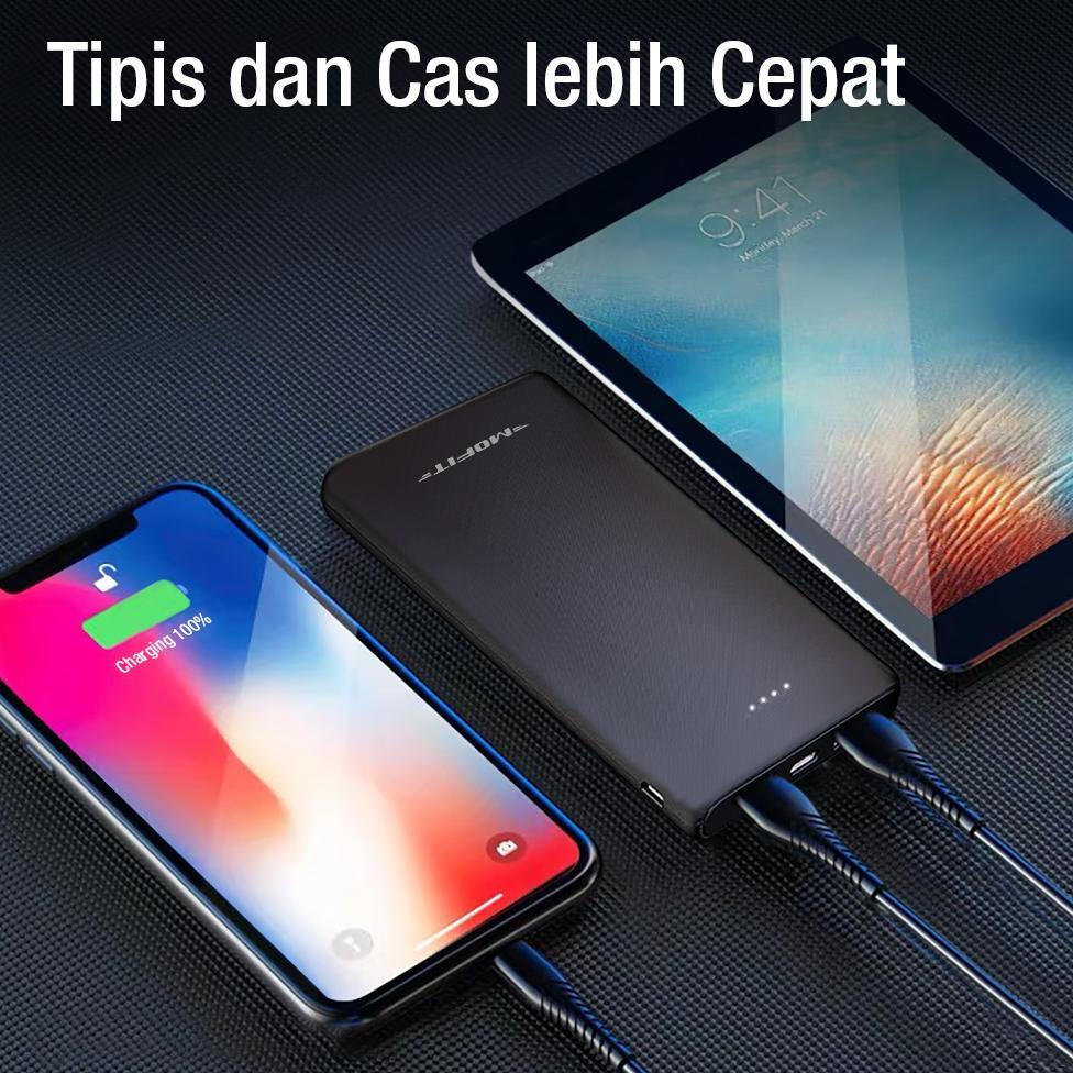 New Powerbank Mofit M11 10.000Mah + Fast Charge Real Capacity