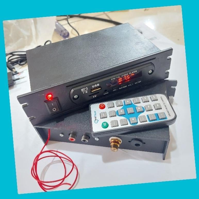 Ayabdg Rakitan Mp5 Mp4 Mp3 Video Player Bluetooth 12V / Ampli Radio Speaker Aktif / Mp5 Box Plus Ada
