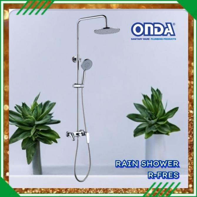 ONDA Rain Shower Set R-FRES / Shower Coloum ONDA R FRES Brass / Tiang Shower ONDA Full Set Mixer