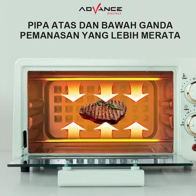 Advance Oven Listrik Low Watt V-120 Oven Mini Oven Low Watt 400watt Open Listrik Serbaguna Oven Low 