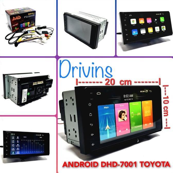 HEAD UNIT DOUBLE DIN ANDROID DHD-7001T TOYOTA 7 INCH UNIVERSAL ORIGINAL DAN TERPERCAYA