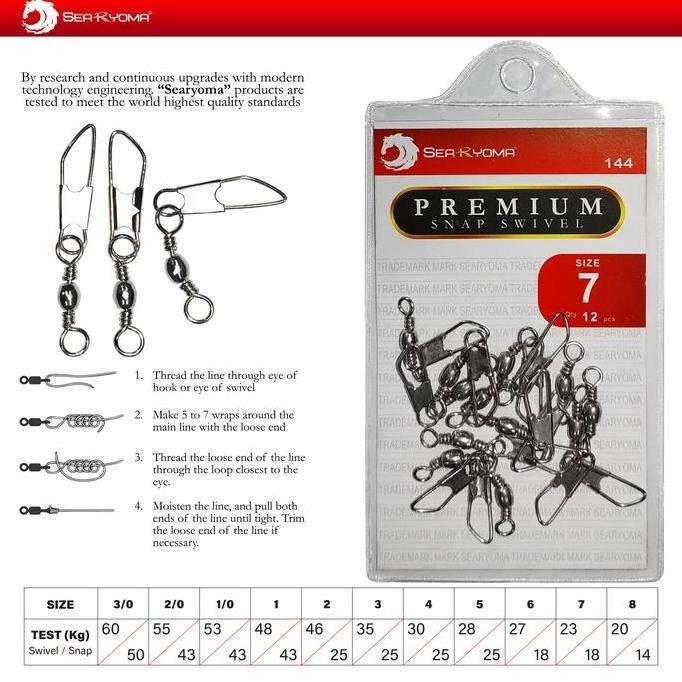 Mantap- Searyoma Snap Swivel / Kili Kili2 Peniti 144 Pancing Laut Danau Empang