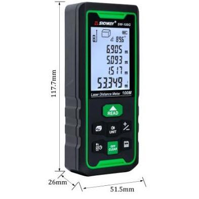 Hiyahiya- Sndway Meteran Digital Green Laser 70 Meter Sw-70G Laser Hijau Outdoor