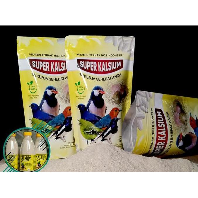 Fugl- Super Kalsium 500Gr Vitamin Nutrisi Wajib Untuk Ternak Burung Murai