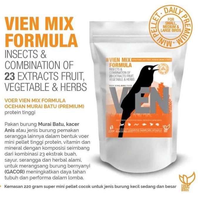 Fugl- Voer Vien Murai Batu Pakan Protein Tinggi