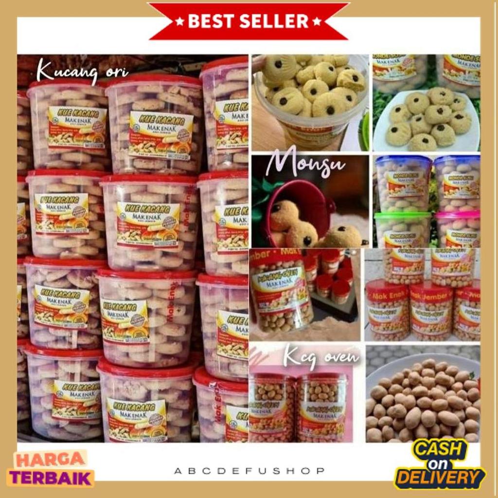 Diskon Aneka Kue Produk Mak Enak - Kue Kacang Mak Enak - Kacang Oven - Monde Susu - Lidah Kucing - E