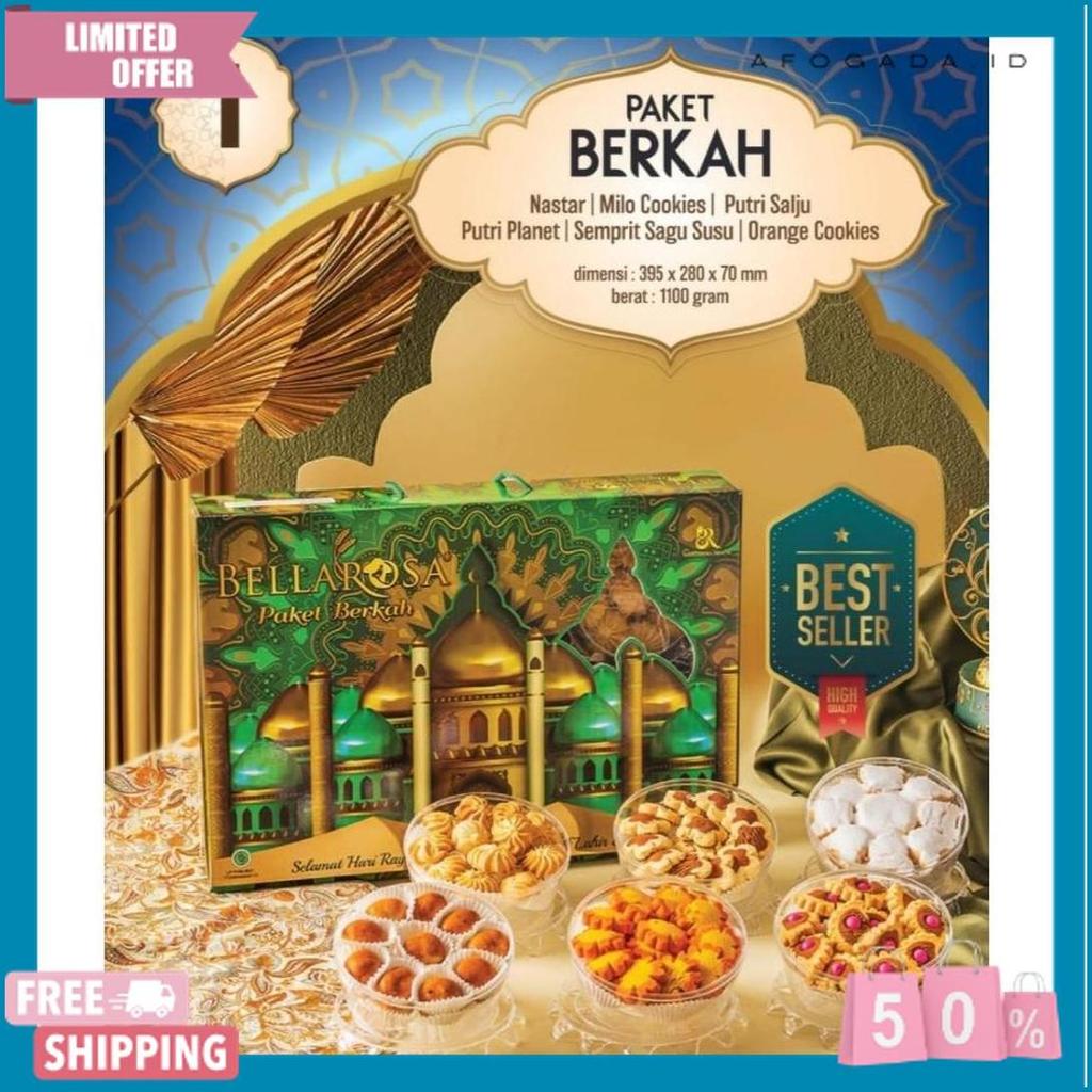 Terlaris Paket Berkah Bellarosa Paket Kue Lebaran Murah Bellarosa - Paket Makanan Lebaran