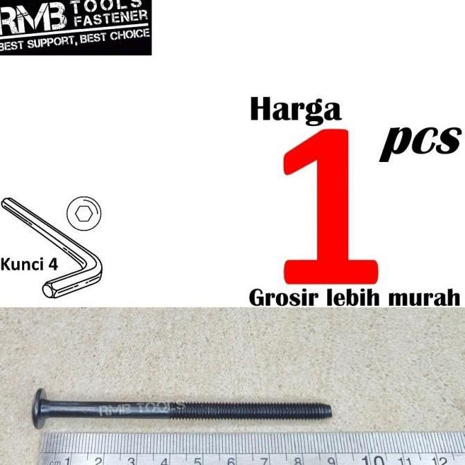 BAUT JCBC M6x60 HITAM / BAUT KNOCKDOWN M6 / BAUT KNOCK DOWN FURNITURE original